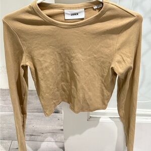 Tan Long Sleeve Women's Top